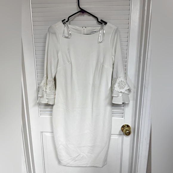 Calvin Klein White dress size 8. - Picture 1 of 4